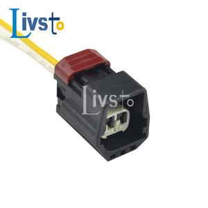 橡胶外壳 2 极黑色防水纯铜导体 600V 额定 IP67 汽车连接器 汽车电子用插头 - Product Image 3