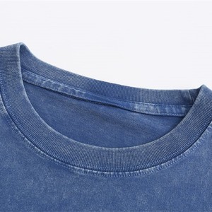 T-shirt rétro personnalisé de qualité supérieure, 100% coton, 230 GSM, t-shirt lourd pour homme, t-shirt vintage à épaules tombantes, t-shirts vierges pour homme - Product Image 4