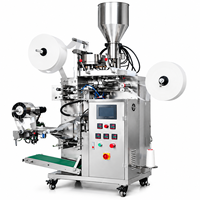 Machine automatique de remplissage et de scellage de sachets intérieurs et extérieurs avec fil et étiquette pour café, fèves de cacao et granulés