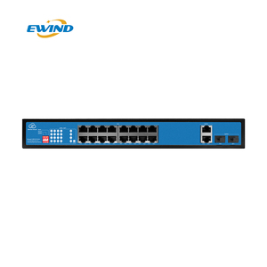 สวิตช์อัจฉริยะ AI 16พอร์ตกิกะบิตที่มีการจัดการ POE Cloud จัดการ802.3AF/AT APP สวิตช์เครือข่ายควบคุมสำหรับโซลูชันเครือข่าย SMB - Product Image 1