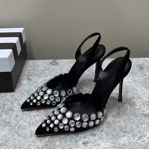 Sandalias Elegantes Big Pointed Toe Fashion <b>Shoes</b> New Heels for Ladies - Product Image 5