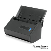 Scanner couleur portable Fujitsu iX500, recto-verso, avec suppression automatique des pages vierges, ADF sans fil, pour la numérisation de fichiers à domicile ou au petit bureau.