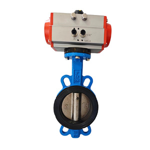 วาล์วผีเสื้อแบบนิวเมติก Tzd Tangzheng รุ่น D671X-16Q ทำจากเหล็กดัด พร้อมซีลยาง Epdm สำหรับระบายน้ำและควบคุมการไหล - Product Image 2