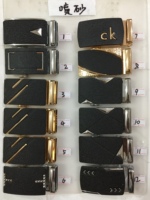 Boucle de ceinture en alliage de luxe personnalisée OEM, 35 mm, à verrouillage automatique, haut de gamme, pour hommes, avec logo couleur personnalisé pour sangles en cuir