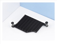 Dissipateur thermique en aluminium Gintech pour Raspberry Pi 5 (Pi5-Active-Cooler-C) avec coussinets thermiques et broches à ressort pour montage en surface