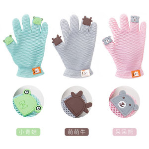 Guantes de aseo para perros Hippie Dog con diseño de oso, material de malla transpirable - Product Image 2