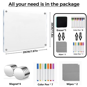 Magnetic <strong>Plan</strong> Memo <strong>Fridge</strong> Sticker Strong Magnet Transparent Acrylic Calendar Whiteboard Dry Erase Board - Product Image 5