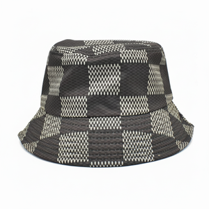 2024ใหม่หมวกถักผ้าฝ้าย100% พิมพ์ลายหมวกทรงถังใส่สบายดีไซน์เท่ๆ - Product Image 1