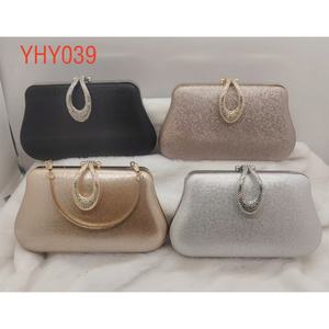 Bolso de Mano de Lujo para Mujer con Decoración de Perlas y Asa de Cadena, Material de PU, Cierre Abierto, Bolso de Fiesta y Boda, Mo - Product Image 3