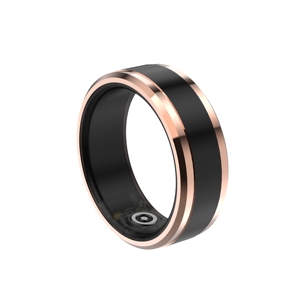 Bague connectée de suivi d'activité, moniteur de sommeil, fréquence cardiaque et température corporelle, étanche IP68, en acier inoxydable, tracker de santé portable - Product Image 2