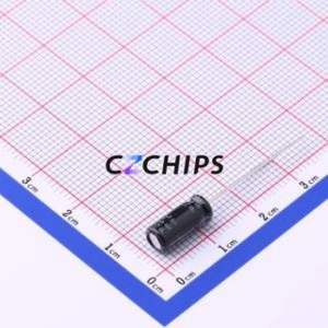 25YXJ100M5X11ตัวเก็บประจุอลูมิเนียมอิเล็กโทรไลติกผ่านรู D5xL11mm 100uF 20% 25V 250mA-100kHz - Product Image 2