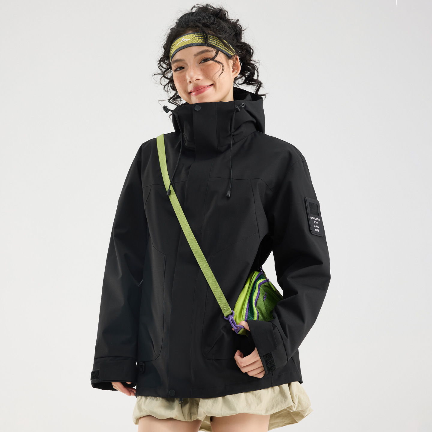 Manteau noir nuit pour femme