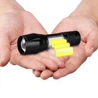 Lampe de poche ultra lumineuse Mini Led Cob Lampe torche Batterie de chasse Cob Usb Lampes de poche rechargeables étanches