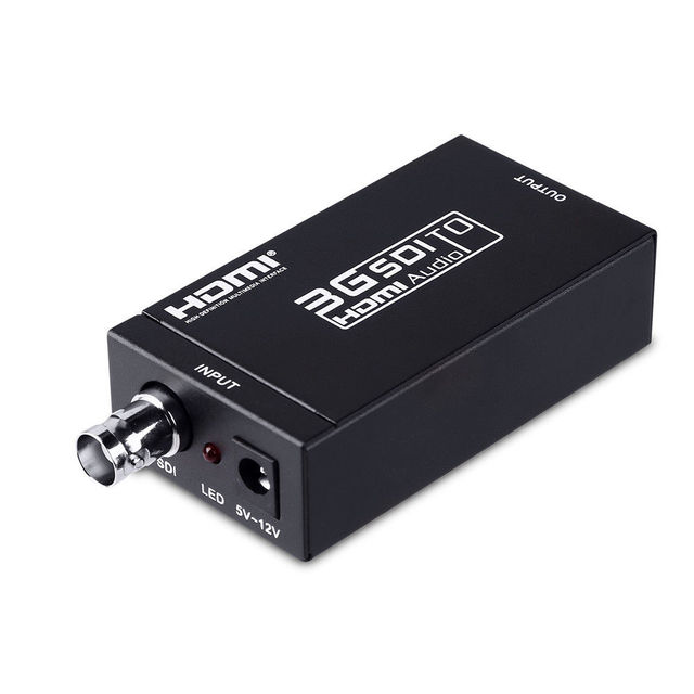 3G SDI to HDMI With Power Adapter Mini 3G HD SD-SDI Video Micro Converter 3G SDI to HDMI Converter