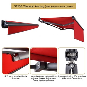 QINGYING Mái Che Có Thể Gập Lại Mái Che Có Động Cơ 4M 5M 6M Mái Che Phủ Toàn Bộ Bằng Nhôm Có Thể Gập Lại Được Bằng Điện - Product Image 6