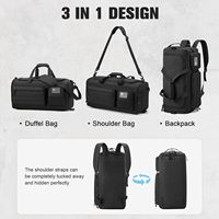 Sac à dos tactique, sac de sport et de voyage résistant à l'eau avec compartiment séparé pour chaussures, sangles MOLLE