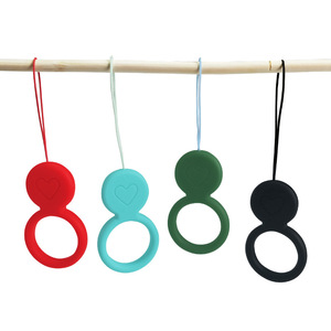 Nuovo arrivo Anti-perdita del telefono ciondolo di colore solido liquido in Silicone anello di corda per cellulare cinturino per telefono - Product Image 2