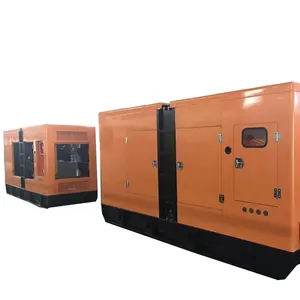 Harga pabrik Cina 160kw 200kva ac 3 ph air darurat didinginkan rendah kebisingan tanaman diesel brushless alternator set generator