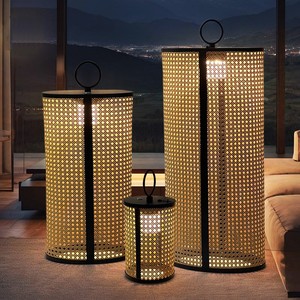 Rattan Outdoor Lantern Rechargeable Battery Powered Landscape <b>Lighting</b> For Garden Wedding Decor <b>Star</b> Design 25000 Hours Lifespan - Product Image 4