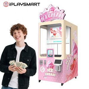 ตู้จำหน่ายไอศกรีมอัตโนมัติ IPLAYSMART แบบหุ่นยนต์เชิงพาณิชย์ พร้อมหน้าจอสัมผัส ความจุ 100 ชิ้น ได้รับการรับรองมาตรฐาน CE - Product Image 1