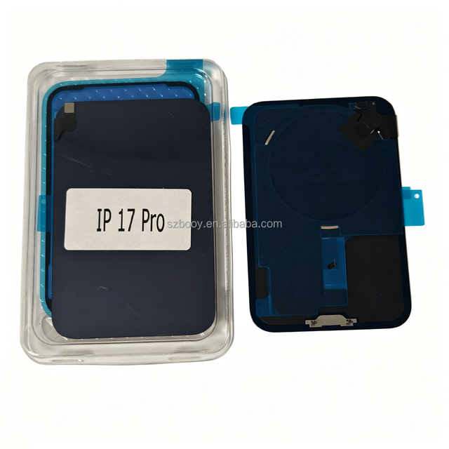Back Glass for iPhone 17 Pro 17 Pro Max With NFC Wireless Charging Flex Cable Camera Lens Metal Frame Magnet Back Cover