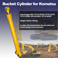 Cilindro Hidráulico Estándar para Excavadora Komatsu PC200 PC220 PC300, Venta Directa de Fábrica
