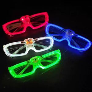 Gafas de sol LED de corazón Beckon OEM para Navidad y Halloween, estilo persiana veneciana, montura cuadrada, recuerdos de fiesta para cumpleaños - Product Image 3