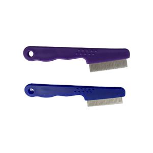 Peigne à poux en plastique long avec poignée antidérapante pour enfants et adultes, avec des broches courtes en acier inoxydable - Product Image 1