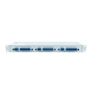 DWDM 1U 0-40KMパッシブ光ファイバー拡張装置防水防塵マルチプレックスデマルチプレックス6CH