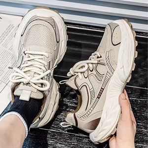 Chaussures pour hommes Automne Hiver Sneakers en cuir synthétique Légères Respirantes Lacets Doublure en maille Semelle souple confortable Décontractées - Product Image 4