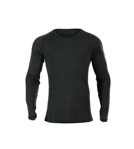 Qualité garantie Unique 100% Laine mérinos À Manches Longues Thermique Pour Hommes À Manches Longues T-shirt