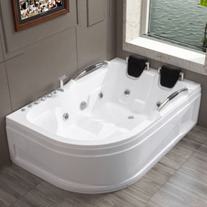 Bañera de Hidromasaje Cómoda para 2 Personas con Masaje <span class=keywords><strong>Spa</strong></span> 1.8m Independiente con Ducha Integrada tipo Jacuzzi - Product Image 3