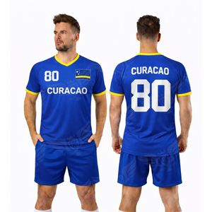 Uniforme de Fútbol Personalizado de Curaçao para Hombre, Conjunto de Camiseta de Fútbol de Manga Corta con Pantalones Cortos de Alta Calidad - Product Image 2