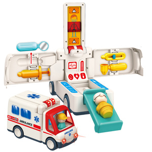 Voiture de jouet électrique <span class=keywords><strong>ambulance</strong></span> avec lumières, musique, kit de médecin, jouet de véhicule <span class=keywords><strong>ambulance</strong></span> pour enfants - Product Image 1