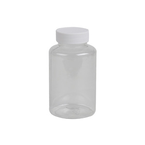 Transparent <b>Plastic</b> Bottles 300ml Wide Mouth Round PET Durable <b>General</b> Packaging For Health Supplement And Chemical Liquid - Product Image 4
