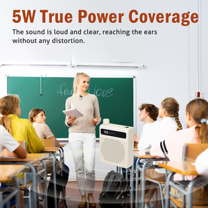Microfoni a clip e amplificatori wireless anti-Feedback da 10W in plastica per <span class=keywords><strong>insegnanti</strong></span>, guide turistiche e istruttori all'aperto - Product Image 2