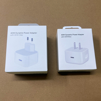 Adaptador PD Tipo C de 40W para iPhone 17 16 15 14 Pro, Cargador Rápido con Cable Trenzado de 60W, Enchufe Americano, Cargador USB C Plegable para iPhone