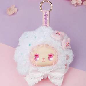En stock 100% auténtico 8 piezas/caja Adorables muñecas de peluche de la <span class=keywords><strong>serie</strong></span> Emma Flower Seasons, cajas sorpresa con colgantes y llaveros de vinilo Kawaii - Product Image 3