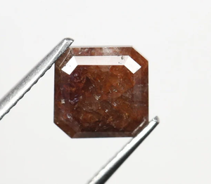 Lindo y único 2,63 Ct. Diamante suelto de corte cuadrado rústico rojizo natural con muy buen pulido para su anillo de compromiso o joyería - Product Image 2