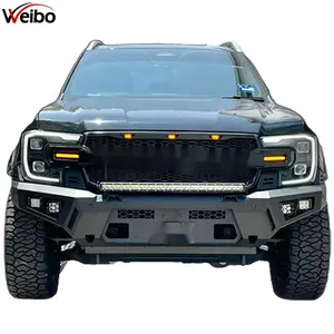 Đón Xe Tải Off Road 4X4 Xe 4X4 Phụ Kiện Thép Phía Trước Phía Sau Bumper Bull Bar Cho Ford Ranger T6 T7 T8 T9 2016 2022 2023