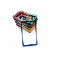 Étuis de protection RFID en TPU holographique multicolore pour passeport et cartes de crédit, 35pt, style tendance, souples et flexibles, sans fermeture, vierges