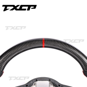 Volante Sportivo Completo in Fibra di Carbonio TXCP per <span class=keywords><strong>Volkswagen</strong></span> MK7 Golf 6 MK6 MK5 Polo CC Golf 7 R Passat-R-Line Upgrade - Product Image 2