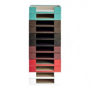 Double Leather Document Tray Desk <b>Organizer</b> and Office Accessories <b>File</b> Trays Office Supplies <b>Organizer</b> - Product Image 3