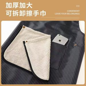 Tablier composite imperméable pour la restauration, résistant aux taches et respirant pour la maison et la cuisine, imprimé avec des lettres - Product Image 4