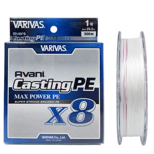 <span class=keywords><strong>สาย</strong></span>เบ็ดตกปลา <span class=keywords><strong>Varivas</strong></span> X8 Braid แข็งแรงเป็นพิเศษ 8 เส้นใย PE หลายเส้น ความยาว 300 เมตร ผลิตในญี่ปุ่น รองรับน้ำหนัก 20-78 ปอนด์ สำหรับตกปลาทะเล ปลาทูน่า ปลาบาส - Product Image 1