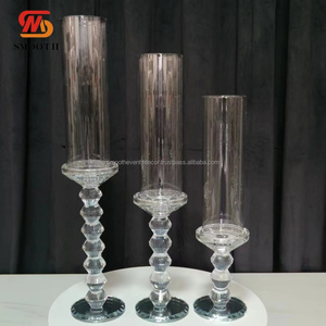 SMOOTH Wholesale Tube Lamp Chandelier Crystal Candelabra Candle Holder Wedding Centerpiece Decoration - Product Image 4