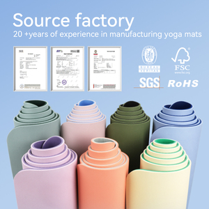 Tùy Chỉnh Tư Nhân Matt Yoga Không Trượt TPE Mat De Yoga Đặt Sinh Thái Thân Thiện Với Hai Lớp Yoga Matte - Product Image 5