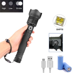 P70 <span class=keywords><strong>LED</strong></span> 3 Chế Độ Dài Phạm Vi Zoomable Săn Bắn Mạnh Mẽ Có Thể Sạc Lại <span class=keywords><strong>Torch</strong></span> Ánh Sáng Điện Hiển Thị Chiến Thuật Khẩn Cấp Đèn Pin - Product Image 1