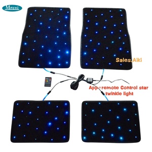 <span class=keywords><strong>Tapis</strong></span> de voiture étoilés avec éclairage LED classé IP68, source d'éclairage à fibres optiques, contrôle par application, <span class=keywords><strong>tapis</strong></span> de sol de voiture étoilés - Product Image 1