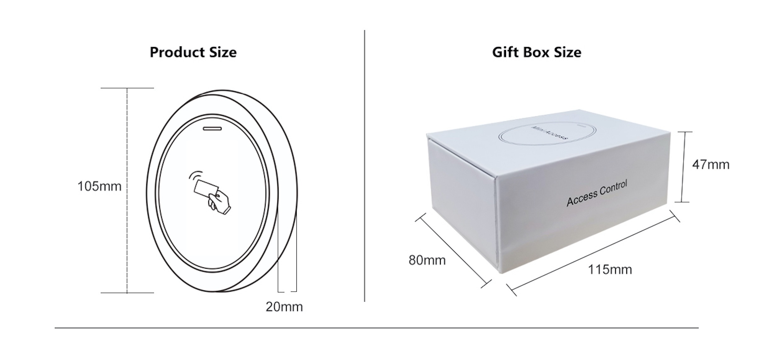 Waterproof Outdoor Standalone Access Control with RFID Card Reader 2000 Users 3-8cm Reading Range · image 6